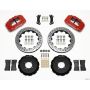 Wilwood 140-8335-DR FSLI4 Front Hat Kit 13.00in Drilled Red 2003-05 Scion xA xB