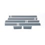 Putco 9751425BP 09-14 Ford F-150 Super Crew 6.5 (w/ Flares) - 7in Wide (12pcs) Black Platinum Rocker Panels