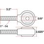 SPECIALTY PRODUCTS COMPANY 15736 XAXIS ROD END BALL JOINT