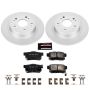 PowerStop CRK3128 Genuine Geomet Coated Rotor and Low-Dust Ceramic Brake Pad Kit