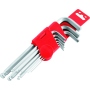 BikeMaster 151580 9-pc Ball End Short Wrench Set - Metric