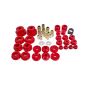 BMR 10-13 5th Gen Camaro Pro Version Total Suspension Bushing Kit (BK030/BK021/BK022) - Black/Red