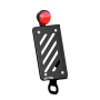 Burly Brand B13-3001TB Side Mount Tail Light/License Plate