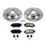PowerStop KOE6964 OE Stock Replacement Low-Dust Ceramic Brake Pad and Rotor Kit