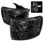 SPYDER 5009517 Projector Headlights - LED Halo - Smoke