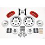 Wilwood 140-10738-DR Dynapro 6 Front Hub Kit 12.19in Drilled Red 70-78 Camaro