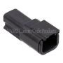 NAMZ MDR-2B Deutsch DTM 2-Position Receptacle w/2 Stamped Terminals & Wedgelock - Black (HD 74102-98BK)