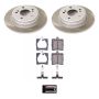 PowerStop SC368 Semi-Coated Rotor and Low-Dust Ceramic Brake Pad Kit