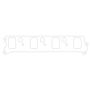COMETIC GASKETS CAGC5421-060 Intake Gasket Set - SBC w/Brodix BD-2000 Heads