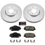 PowerStop CRK6935 Genuine Geomet Coated Rotor and Low-Dust Ceramic Brake Pad Kit