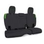 PRP Seats B041-06 PRP Jeep Wrangler JL Rear Bench Covers - 2 door - Black/Green