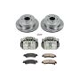 PowerStop KCOE2003 OE Stock Replacement Low-Dust Ceramic Brake Pad, Rotor and Caliper Kit