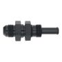 DeatschWerks 6-02-0740-B 8AN Male Flare to Straight 3/8in Single Hose Barb - Anodized Matte Black