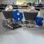S&S Cycle 310-1056B 2017+ M8 124in CI Oil Cooled Power Pack w/ Black Pushrod Tubes w/ Highlight