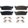 PowerStop 17-588 PowerStop - Z17 Low-Dust Ceramic Brake Pads with Hardware