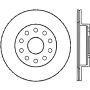 StopTech Sport Slotted (CRYO) 92-95 Toyota MR2 Turbo Rear Left Slotted Rotor