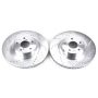 PowerStop JBR957XPR PowerStop Evolution Performance Drilled, Slotted & Plated Brake Rotor Pair