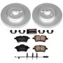 PowerStop CRK5784 Genuine Geomet Coated Rotor and Carbon-Fiber Ceramic Brake Pad Kit