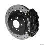 Wilwood 140-14752-D Narrow Superlite 4R Rear Kit 12.88in Drilled/Slotted Black 00-06 BMW M3 E46