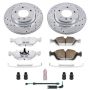 PowerStop K869-26 Z26 Street Performance Ceramic Brake Pad and Drilled & Slotted Rotor Kit