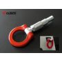 Cusco 2013+ Honda Fit M22 x 2.5mm Front Red Steel Folding-Type Tow Hook