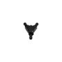 Fleece Performance Universal 3/8in Aluminum Y Barbed Fitting (For -6 Pushlock Hose) - Black Anodized