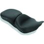 Mustang Motorcycle 76972 Mustang 97-07 Harley Rd King, 06-07 Str Glide, 00-05 Eagle Touring 1PC Seat w/Studs - Black