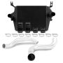 Mishimoto MMINT-F2D-99KBKP 99-03 Ford 7.3L Powerstroke PSD Black Intercooler Kit w/ Polished Pipes