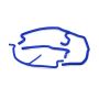 Mishimoto 05-08 Chevy Corvette/Z06 Blue Silicone Ancillary Hose Kit