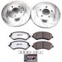 PowerStop K2160-36 Z36 Truck and SUV Carbon-Fiber Ceramic Brake Pad and Drilled & Slotted Rotor Kit
