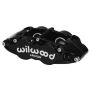 Wilwood 120-11876-BK Caliper-Narrow Superlite 4R - Black 1.12/1.12in Pistons 0.81in Disc