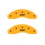 MGP 31003FMGPYL Front set 2 Caliper Covers Engraved Front  Yellow finish black ch