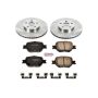 PowerStop KOE2313 OE Stock Replacement Low-Dust Ceramic Brake Pad and Rotor Kit