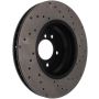 Stoptech 128.34093R 07-10 BMW 335i Cross Drilled Right Front Rotor