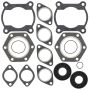Vertex Pistons 711186 Vertex Gaskets 91-99 Polaris Sport 440 Complete Gasket Kit w/ Oil Seals
