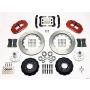 Wilwood 140-10486-R Narrow Superlite 6R Front Hub Kit 14.00in Red 70-78 Camaro