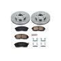 PowerStop KOE2280 OE Stock Replacement Low-Dust Ceramic Brake Pad and Rotor Kit