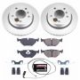 PowerStop CRK613 Genuine Geomet Coated Rotor and Carbon-Fiber Ceramic Brake Pad Kit