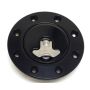 Ridetech 81000040 Billet aluminum gas cap for 1962-1967 Nova, locking, anodized Black.