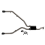 QTP 420019B 2019-2024 Ram 1500  Screamer Split Rear Exit Cat Back Black Tips