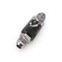 DeatschWerks 8AN Male Flare Quick Disconnect Dry Break Fitting - 2 Pieces Anodized Matte Black