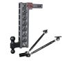 GEN-Y Hitch GH-518 Gen-Y Mega Duty 2in Shank 17.5in Drop 2K TW 16K Hitch w/GH-051 Dual-Ball/GH-0100 Stabilizer Kit