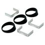 AutoMeter 3244 GAUGE MOUNT, ANGLE RINGS, 3 PCS., BLACK, FOR 2 5/8