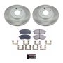 PowerStop SC2282 Semi-Coated Rotor and Low-Dust Ceramic Brake Pad Kit