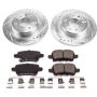 PowerStop K7721 Z23 Daily Driver Carbon-Fiber Ceramic Brake Pad and Drilled & Slotted Rotor Kit