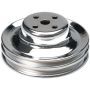 TRANS-DAPT TRA8301 65-66 Ford 289 Water Pump Pulley Chrome 2 Grv