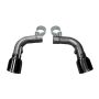 Corsa Performance 14775BLK Single 4.5in. Black PVD Pro-Series Tip Kit (Clamps Included)