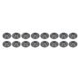 PAC RACING SPRINGS PACPAC-R641-16 Valve Spring Retainers - Tool Steel (16)