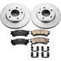 PowerStop CRK782 Genuine Geomet Coated Rotor and Low-Dust Ceramic Brake Pad Kit