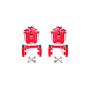 PowerStop S2574 Red Powder Coated Calipers